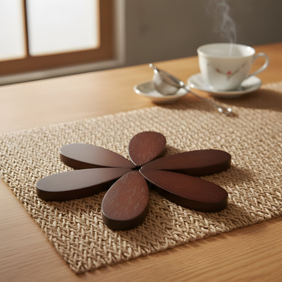 Wooden Coaster - 4 Pcs